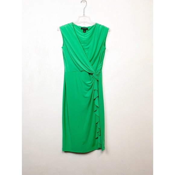 Ralph Lauren Dresses & Skirts - Lauren by Ralph Lauren Green Jersey Dress 4